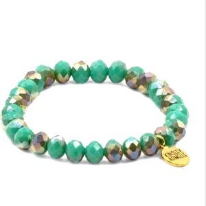 Kinsley Armelle Green Tribal Beaded Bracelet